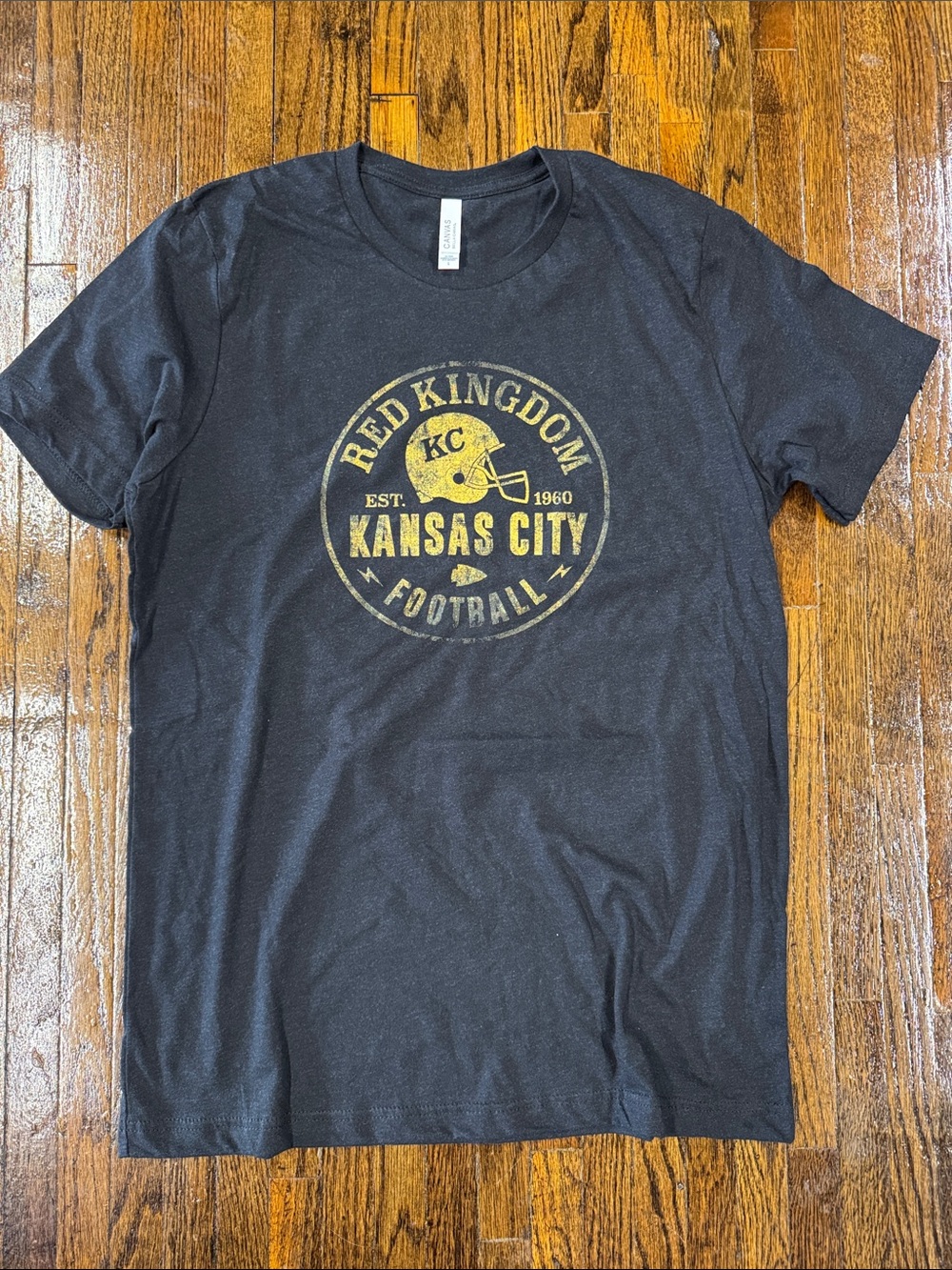 Kansas City Football Graphic Tee - Black/Gold